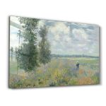 Claude Monet Argenteuil Yakınlarındaki Haşhaş Tarlaları | Cam Tablo