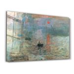 Claude Monet İzlenim Gün Doğumu | Cam Tablo