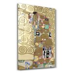 Gustav Klimt Gerçekleşme | Cam Tablo